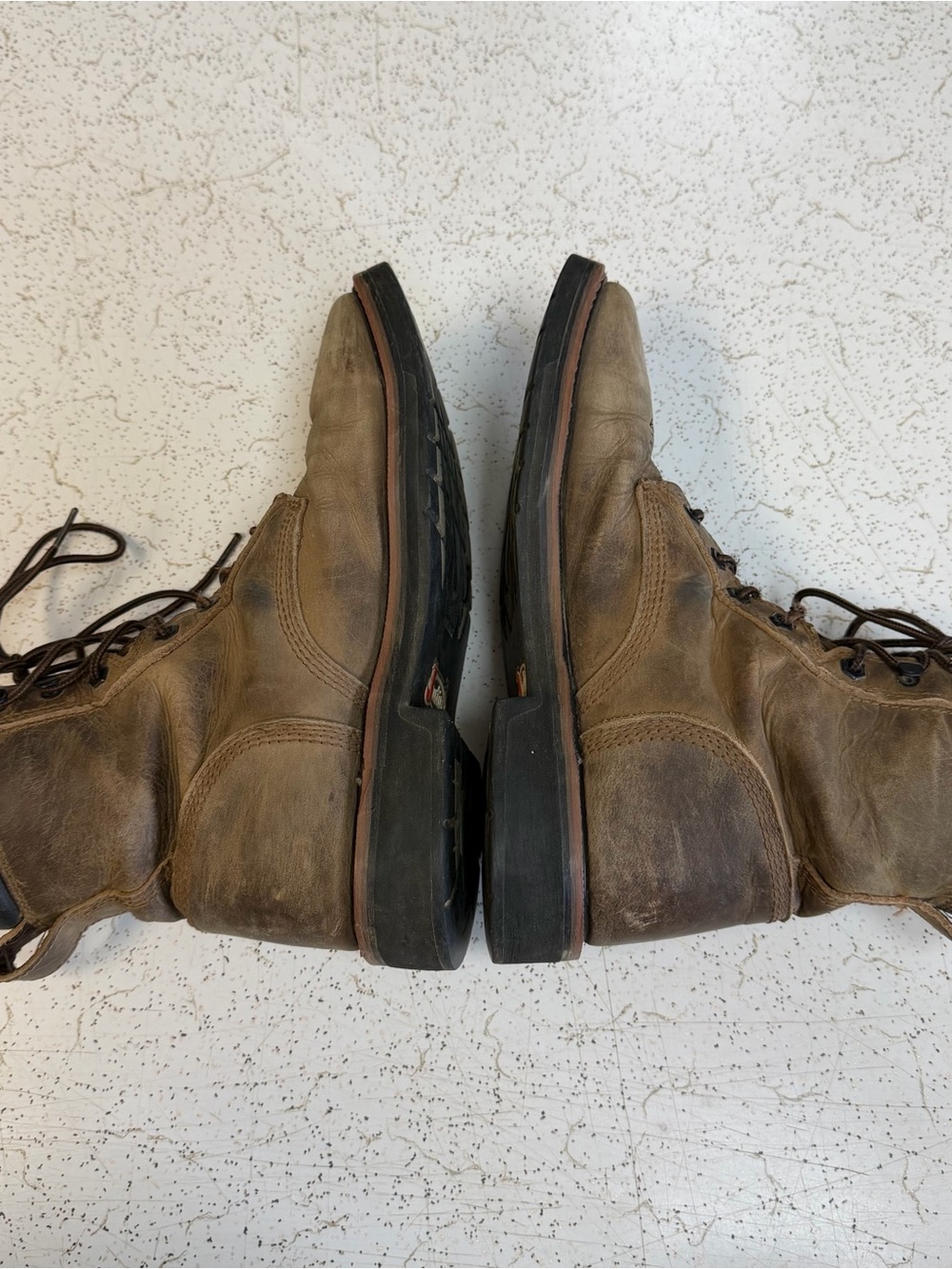 Justin Original Pulley 8" Steel Toe Work Boots Lace Up Men's Size 9 EE - Picture 5 of 7